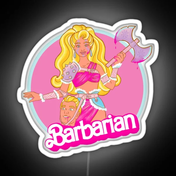 Plastic Barbarian Princess RGB Neon Sign