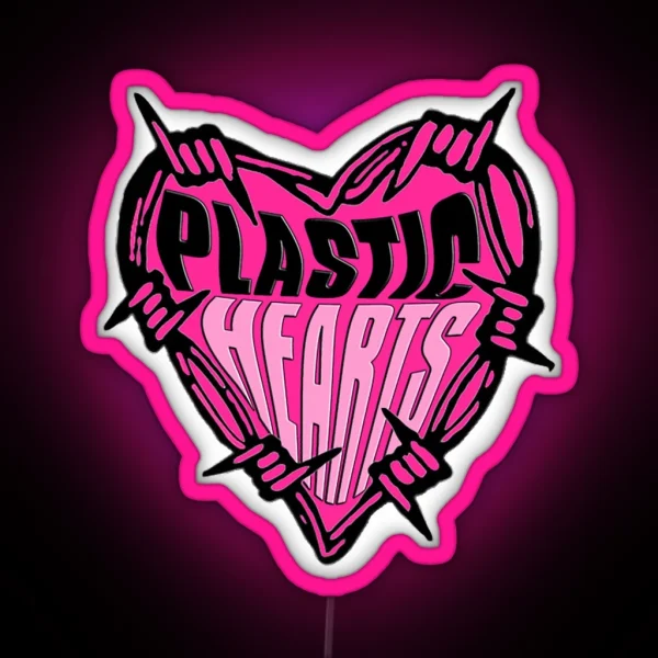 Plastic Hearts 1 RGB Neon Sign