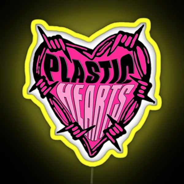 Plastic Hearts 1 RGB Neon Sign