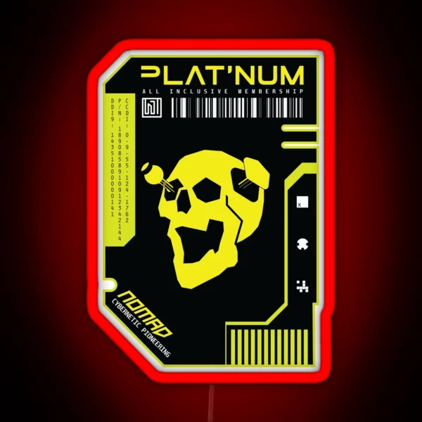 Platinum Membership Nomad RGB Neon Sign