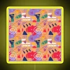 Vibrant Playful Abstract Shapes Pattern RGB Neon Electronic Sign Display