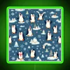 Vibrant neon penguin pattern lighting decor for kids' playrooms and bedrooms