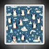 Add playful charm with colorful penguin pattern neon decorative lighting.