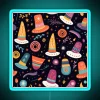 Add vibrant pilgrim hat charm to your room with glow.