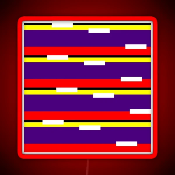 Playful Step Pattern RGB Neon Sign