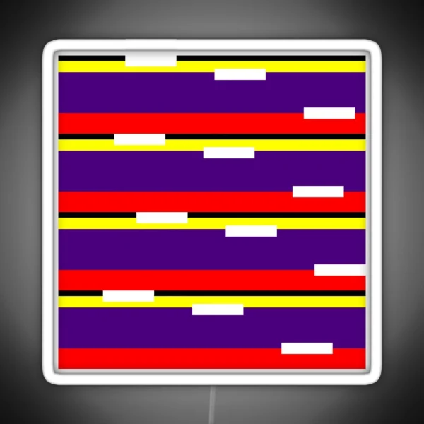 Playful Step Pattern RGB Neon Sign