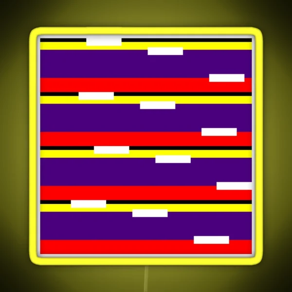 Playful Step Pattern RGB Neon Sign