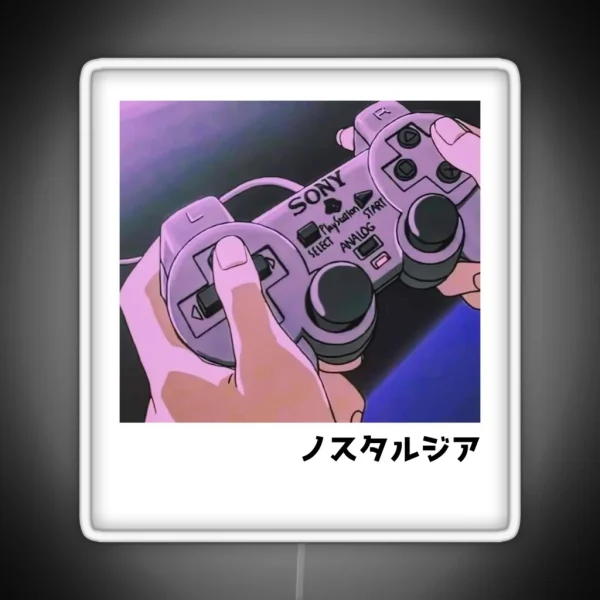Playstation Nostalgia Anime Aesthetic RGB Neon Sign