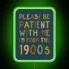 Vintage 1900s Style RGB Neon Sign with Patience Quote