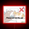 Purrfectly humorous warning: please do not disturb my feline kingdom