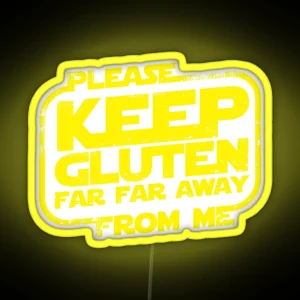 Please Keep Gluten Away RGB Neon Sign