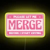 Color-Changing Personalized 'Cute Bumper' Neon Sign for Car Owner's Pride