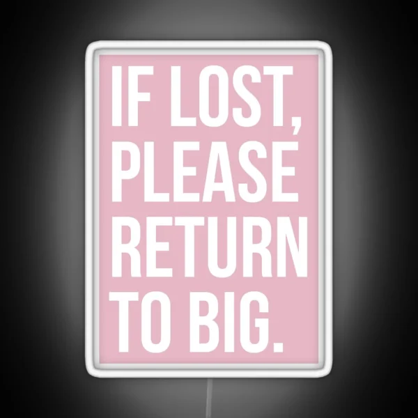 Please Return To Big RGB Neon Sign