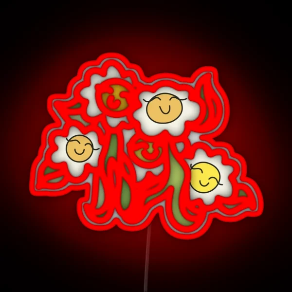 Pleasing Flowers RGB Neon Sign