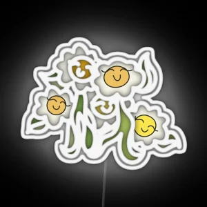 Pleasing Flowers RGB Neon Sign