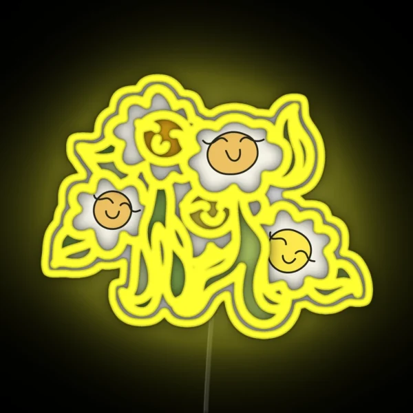 Pleasing Flowers RGB Neon Sign