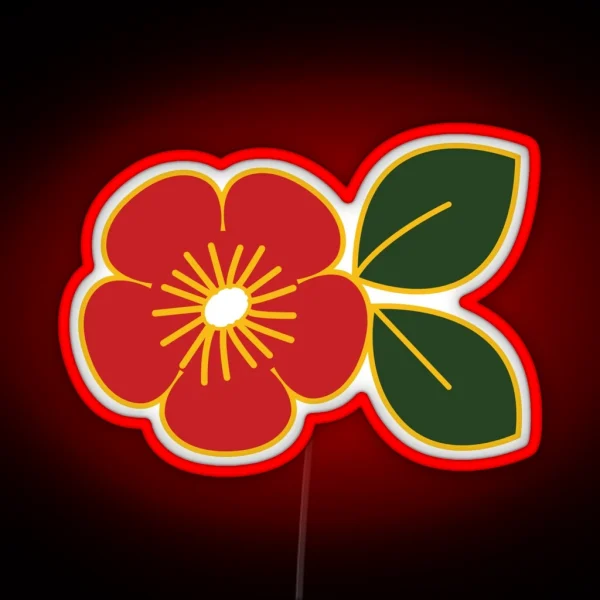 Plum Blossom Korean Traditional Pattern Korean Art RGB Neon Sign