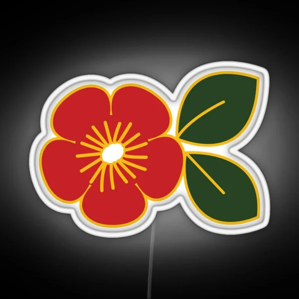 Plum Blossom Korean Traditional Pattern Korean Art RGB Neon Sign