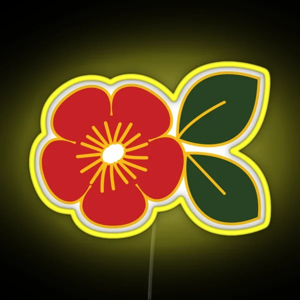 Plum Blossom Korean Traditional Pattern Korean Art RGB Neon Sign