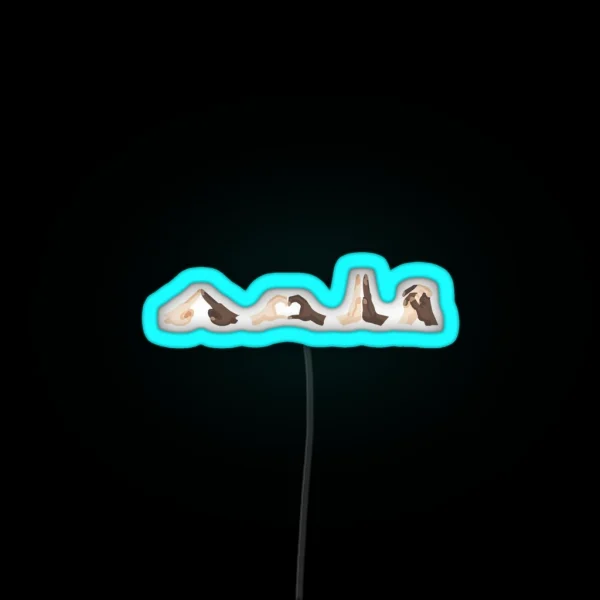 PLUR Handshake RGB Neon Sign