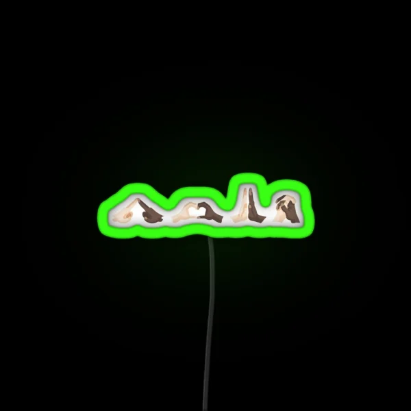 PLUR Handshake RGB Neon Sign