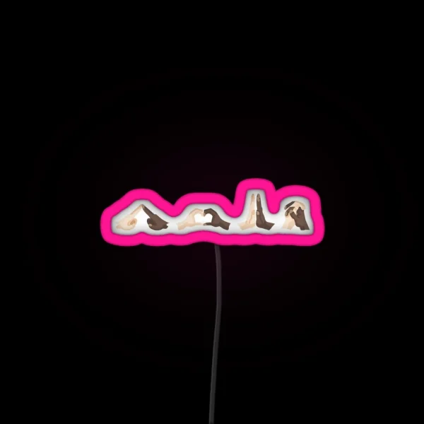 PLUR Handshake RGB Neon Sign