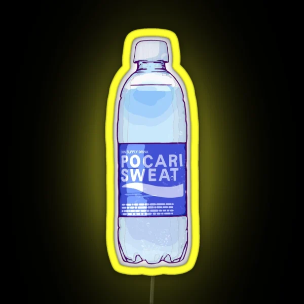 Pocari Sweat Bottle RGB Neon Sign
