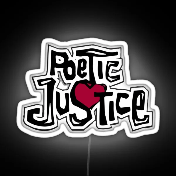 POETIC JUSTICE 2pac Tupac Amaru Shakur RGB Neon Sign