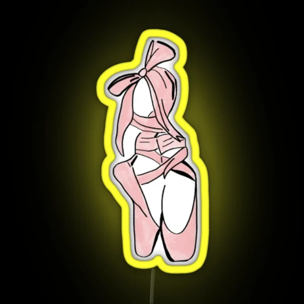 Pointe Shoes RGB Neon Sign