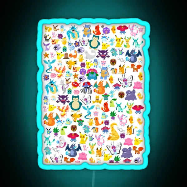Poke Collection RGB Neon Sign