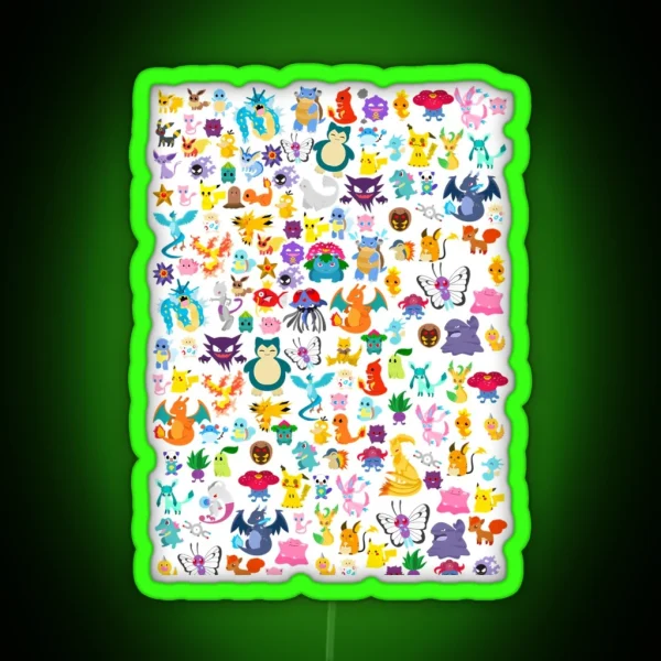 Poke Collection RGB Neon Sign