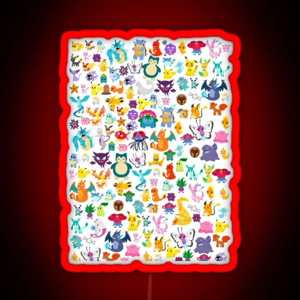 Poke Collection RGB Neon Sign
