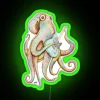 Aquatic Octopus Neon Sign with Polah's Bold Aqua RGB