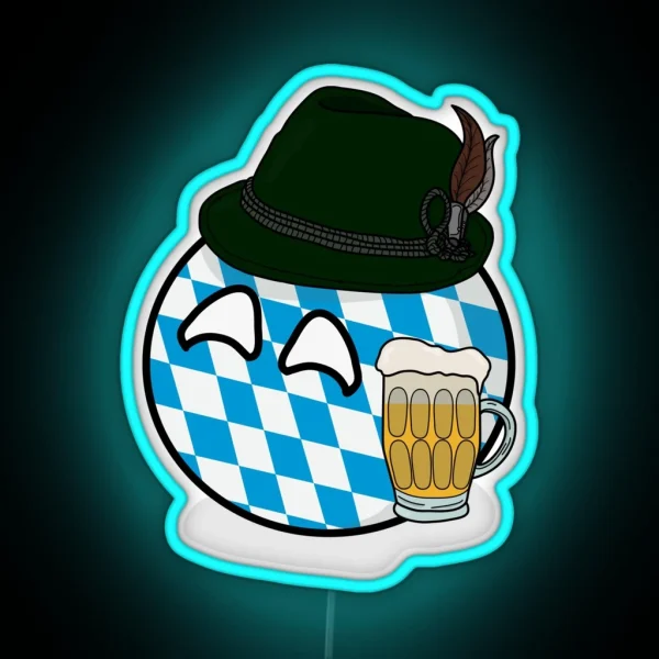 Polandball Bavaria RGB Neon Sign