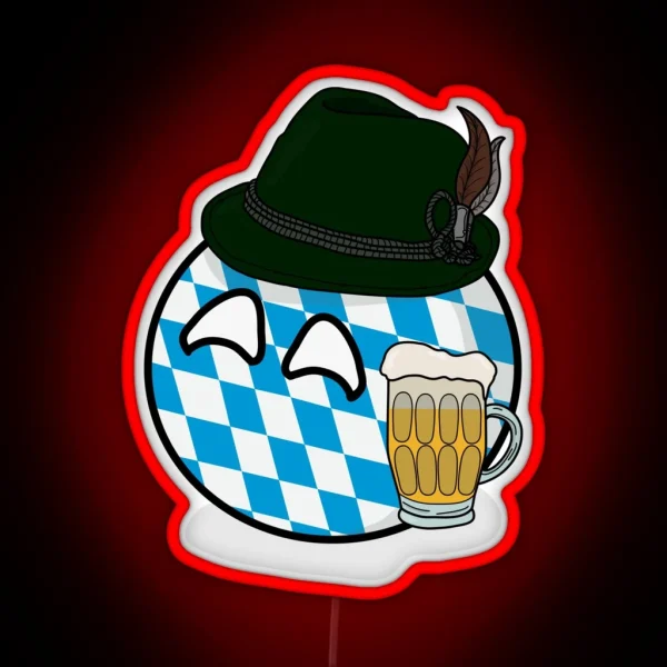 Polandball Bavaria RGB Neon Sign