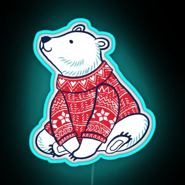 Polar Bears RGB Neon Sign