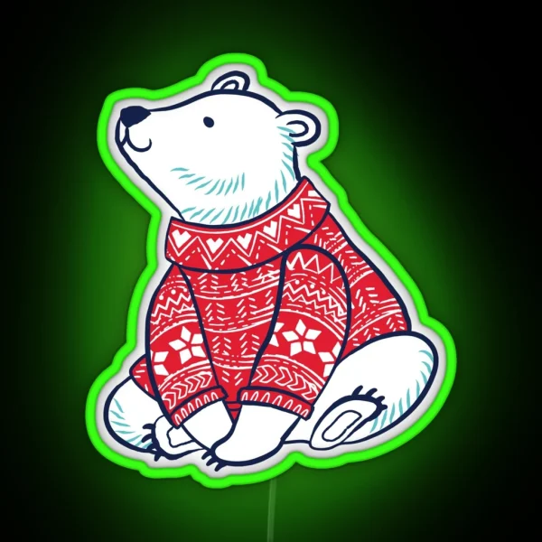 Polar Bears RGB Neon Sign