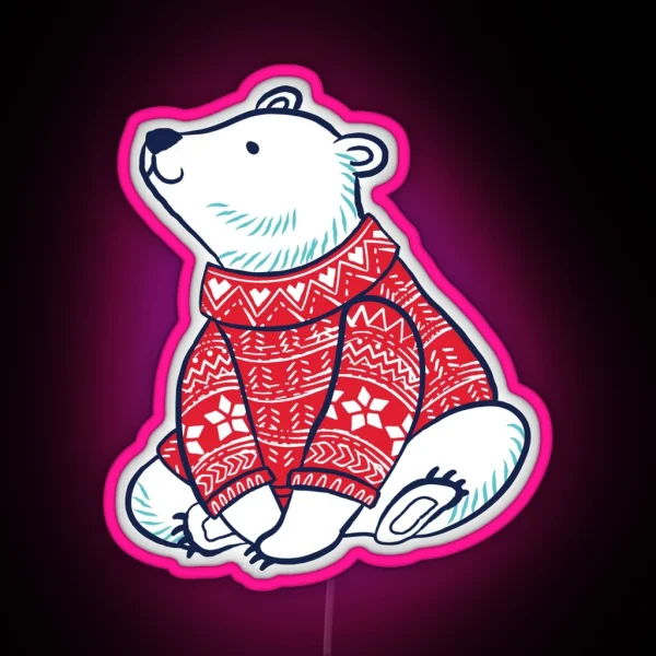 Polar Bears RGB Neon Sign