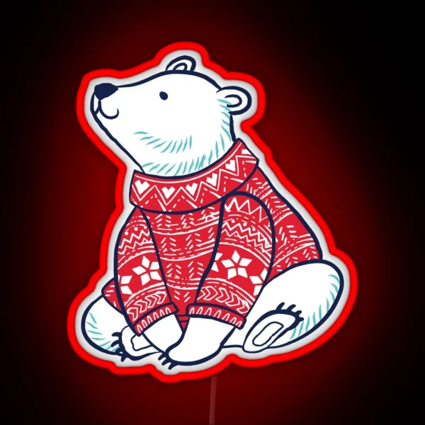 Polar Bears RGB Neon Sign