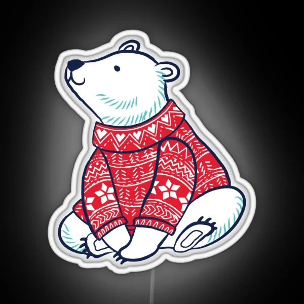 Polar Bears RGB Neon Sign