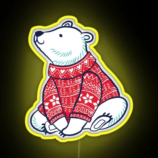 Polar Bears RGB Neon Sign