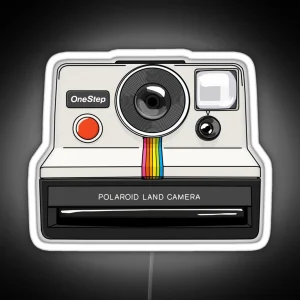 Polaroid Onestep Camera RGB Neon Sign