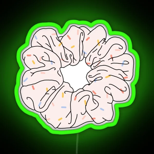 Polka Dot Scrunchie RGB Neon Sign