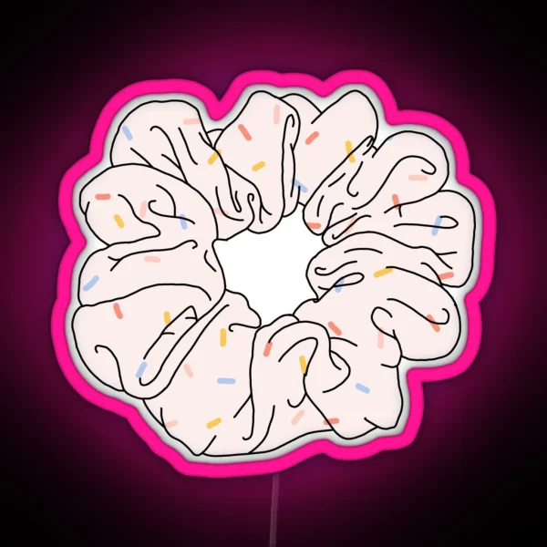 Polka Dot Scrunchie RGB Neon Sign