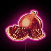 Vibrant Pomegranate Symbolism in Color-Changing RGB Neon Sign Lighting Decor