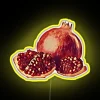 Color Changing LED Wall Decor with Vibrant Pomegranate Fruit Design