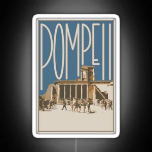 Pompeii Italian Postcard RGB Neon Sign