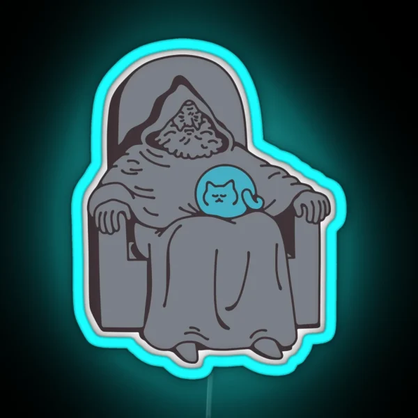 Pondering My Cat RGB Neon Sign