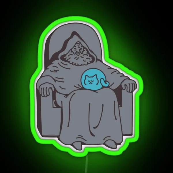 Pondering My Cat RGB Neon Sign