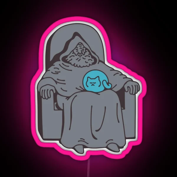 Pondering My Cat RGB Neon Sign